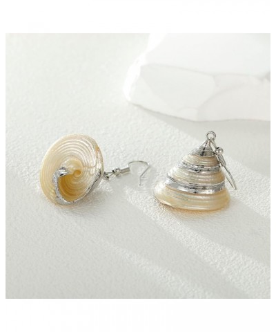 Beach Jewelry Casual Seashell Conch Drop Dangle Earrings for Women and Girls (er006199) Color T $8.00 Earrings