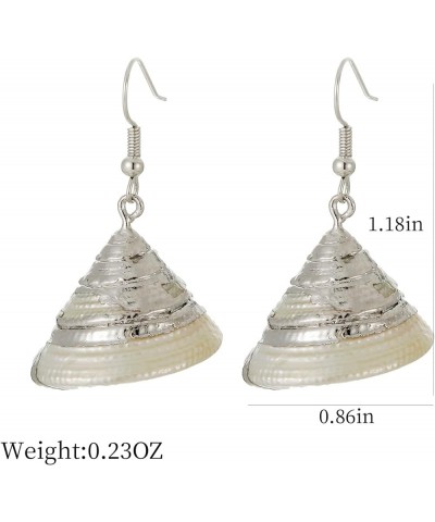 Beach Jewelry Casual Seashell Conch Drop Dangle Earrings for Women and Girls (er006199) Color T $8.00 Earrings