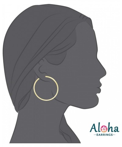 Clip On Hoop Earrings for Women - Silver and Gold-Tone Brass Spring Hoops for Non-Pierced Ears Gold XL $11.99 Earrings