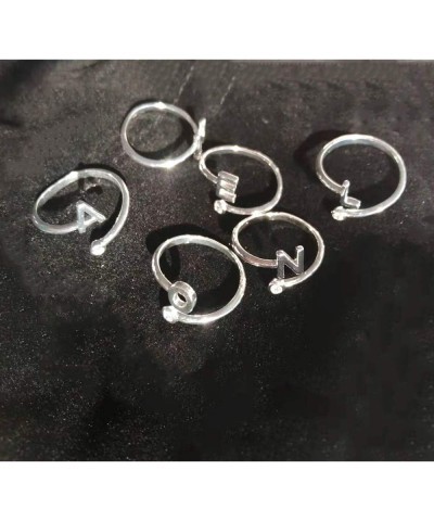 Rings for Teen Girls Silver Adjustable Simple Arrow Knot Vsco Wave Rings Set for Women Girls RI07-U-S+RG $6.71 Rings