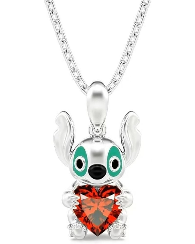 Lilo and Stitch Gift, Stitch Stuff Radiant Heart Pendant Necklace for Women Girls Daughter Granddaughter Niece Birthday Gift ...