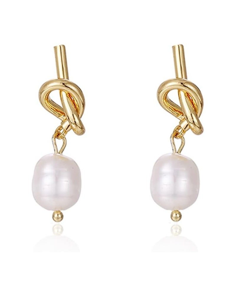 Women Pearl Earrings Irregular Pearl Drop Earrings Pearl Earrings for Girls Bride 1 pearl $10.61 Earrings