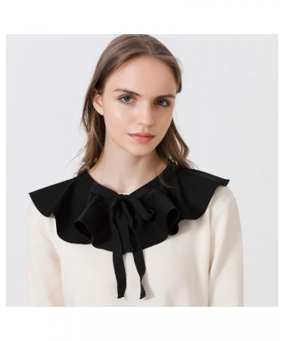 2PCS White Fake Collar Detachable False Collar Dickey Collar Little Shawl Top for Women Girls 20 $11.43 Necklaces