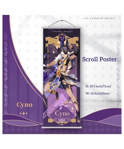 Genshin Impact Box Merch Set with 11 Gifts, Wanderer Cyno Xiao All 5 Stars Characters Plush Poster Acrylic Stand Bracelet Sti...