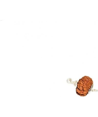 Rudraksha Brown Certificate Lab Test & X-ray Report with Silver Capping| Rudraksha Pendant for Men & Women, 5 Mukhi, Rudraksh...