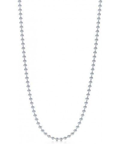 2mm Fine Sterling Silver Ball Chain Necklace 20.0 Inches $14.08 Necklaces