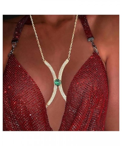 Rhinestone Chest Bracket Bras Chain Body Jewelry Sexy Bikini Crystal Body Chain Rhinestone Bra Underwear Body Chain for Women...