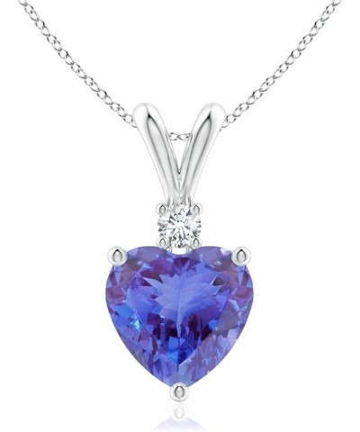 Natural Tanzanite Solitaire Pendant Necklace for Women, Girls in 14K Solid Gold/Platinum | December Birthstone | Jewelry Gift...