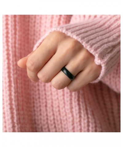 Silicone Wedding Ring for Women - 1 Ring (Women Black, 9-9.5 (19.30mm) $7.13 Rings