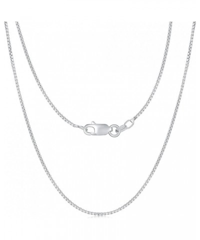 925 Sterling Silver Necklace For Women - 925 Sterling Silver Box Chain - hypoallergenic Necklace Rhodium Plated Over Sterling...