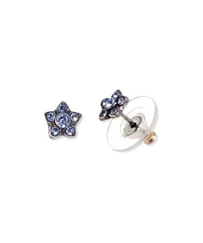 1928 Jewelry Light Sapphire Crystal Star Flower Dainty Stud Earrings $15.60 Earrings