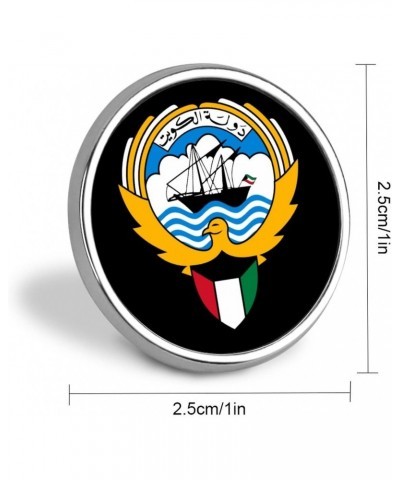 Coat of Arms of Kuwait Round Lapel Pin Tie Tack Cute Brooch Pin Badge for Men Women Hat Clothing Accessories $11.65 Brooches ...