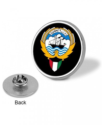 Coat of Arms of Kuwait Round Lapel Pin Tie Tack Cute Brooch Pin Badge for Men Women Hat Clothing Accessories $11.65 Brooches ...