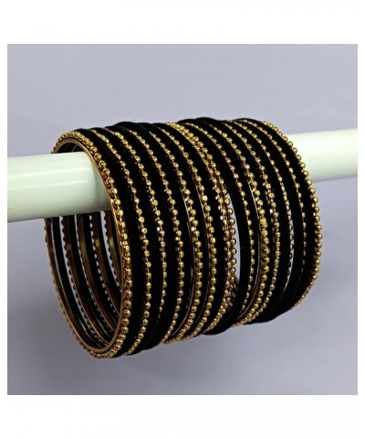 Rakhi Gifts for Sister Boho Oxidized Indian Jewelry Velvet Bangles Set Bracelets Jewelry for Women Multipack 2.6 $10.06 Brace...