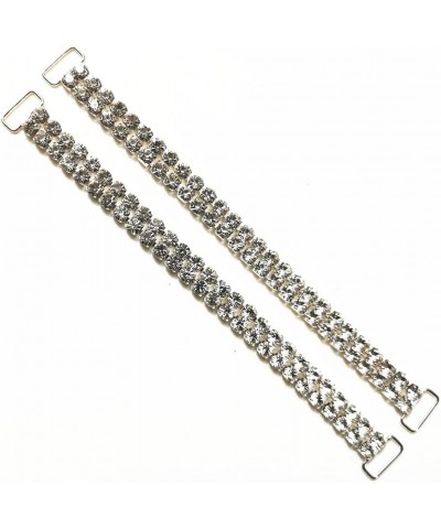 10pcs 2ROWS 16.5cm Big Crystal Rhinestone Bikini Connectors Buckle Metal Chain for Swimming Wear Bikini Decoration Decors (Bi...