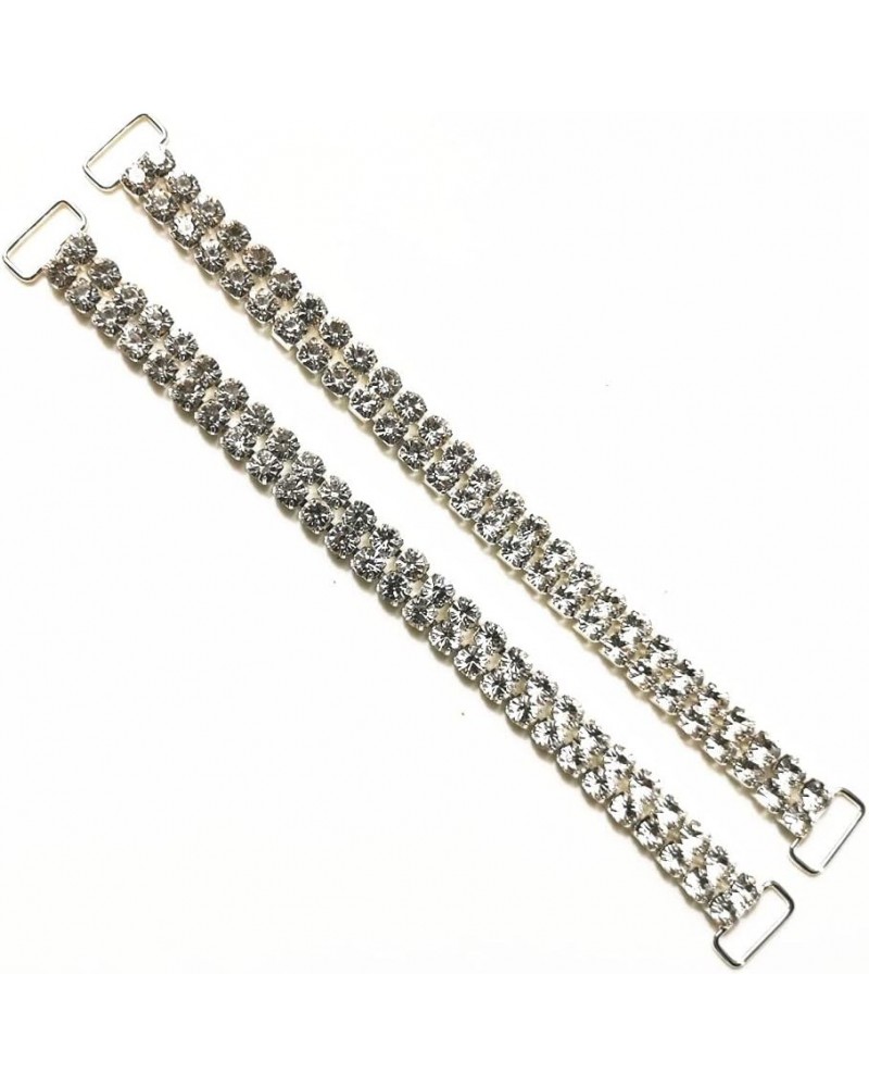 10pcs 2ROWS 16.5cm Big Crystal Rhinestone Bikini Connectors Buckle Metal Chain for Swimming Wear Bikini Decoration Decors (Bi...