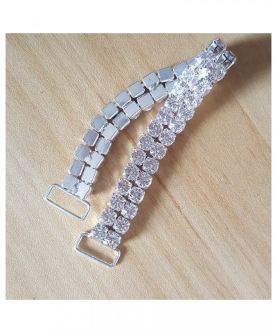 10pcs 2ROWS 16.5cm Big Crystal Rhinestone Bikini Connectors Buckle Metal Chain for Swimming Wear Bikini Decoration Decors (Bi...