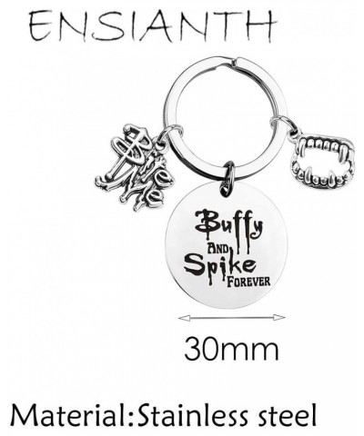 BTVS Fandom Gift Buffy and Spike Forever Gift for Buffy Fans Spike Keychain $9.97 Pendants