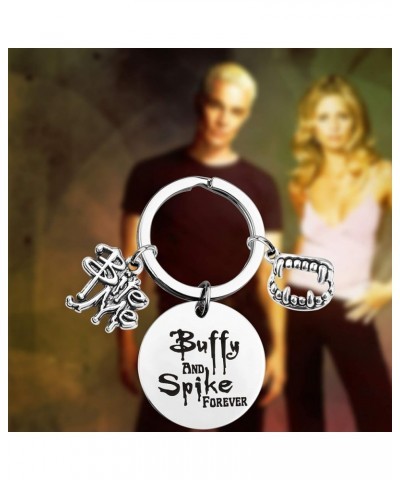 BTVS Fandom Gift Buffy and Spike Forever Gift for Buffy Fans Spike Keychain $9.97 Pendants