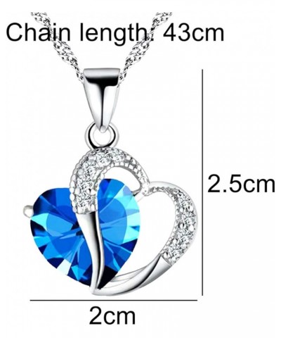 Necklaces for Women Cubic Zirconia Love Heart Pendant Necklace Jewellery Gifts for Mum Her Wife Girlfriend Anniversary Birthd...