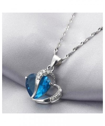 Necklaces for Women Cubic Zirconia Love Heart Pendant Necklace Jewellery Gifts for Mum Her Wife Girlfriend Anniversary Birthd...