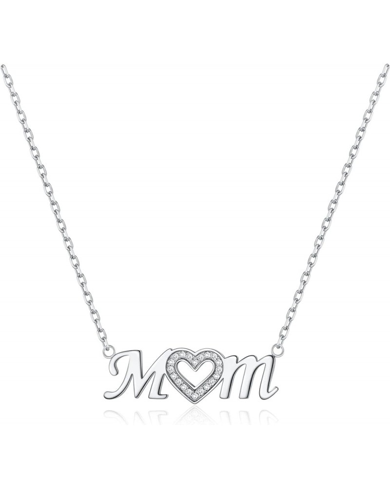 Solid 14K Gold Mom Necklace Gold/Silver Mama Necklace for Women Trendy Necklaces for Mom Mothers Day Gifts, Valentines Day Gi...