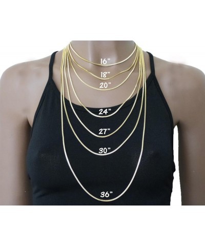 Women's Statement Queen Pendant 18 to 24 inches Various Chain Necklace in Gold Tone Box Chain $11.04 Necklaces