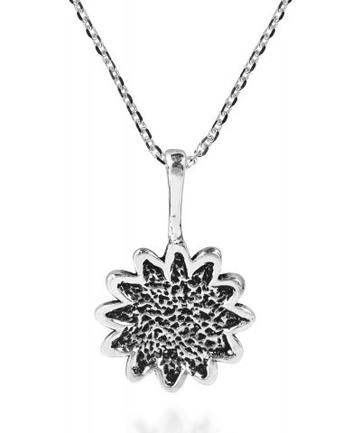 Enchanting Sunflower .925 Sterling Silver Necklace | Adorable Flower Accessory for Women | Sunflower Lover for Jewelry Gift $...