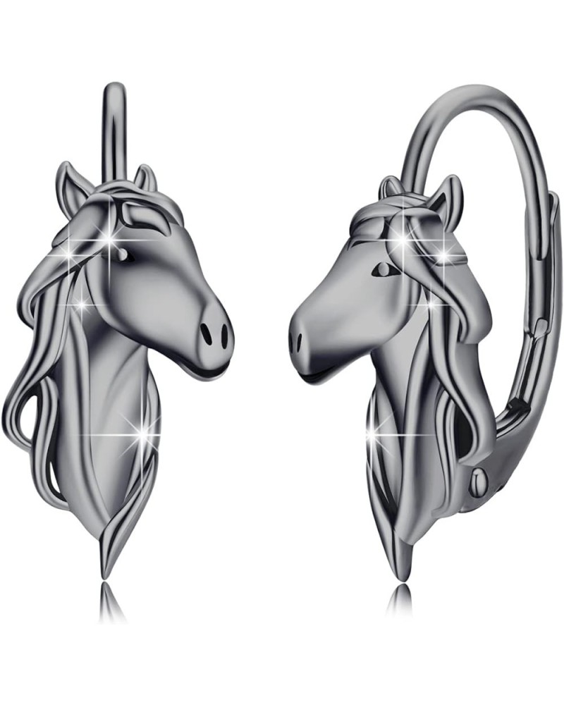 Horse Earrings for Women 925 Sterling Silver Animal Horse Earrings Hypoallergenic Cute Horse Jewelry Gifts for Women Girls Ho...