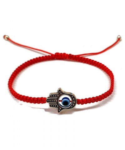 By Dalia – Macrame Red String Bracelet for Luck – Blue Turkish Eye with Fatima Hand Hamsa $6.11 Bracelets