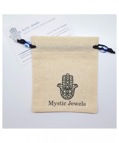 By Dalia – Macrame Red String Bracelet for Luck – Blue Turkish Eye with Fatima Hand Hamsa $6.11 Bracelets