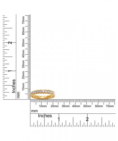 1 Carat Round Cut Lab Created Moissanite Diamond Full Eternity Stackable Wedding Band Ring For Women In 10K Or 14K Solid Gold...