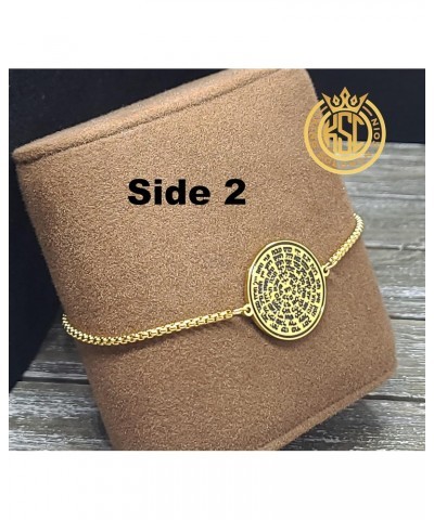 Seal of Tetragrammaton + 72 names of God kabbalah King Solomon seal Coin Bracelet Gold $16.74 Bracelets