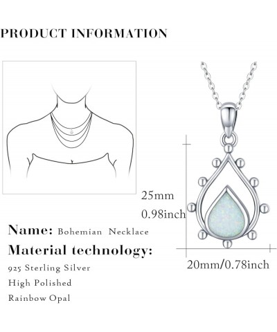 S925 Sterling Silver Teardrop Pendant Urn Necklaces for Ashes for Women Girls, Waterdrop Cremation Necklack for Dog Cat Human...