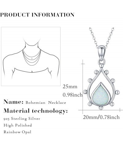 S925 Sterling Silver Teardrop Pendant Urn Necklaces for Ashes for Women Girls, Waterdrop Cremation Necklack for Dog Cat Human...