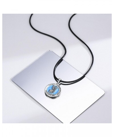 925 Sterling Silver Patron Necklace/Amulet Saint Medal Christmas Gifts for Men Women C000-St Christopher-surfer $30.75 Necklaces