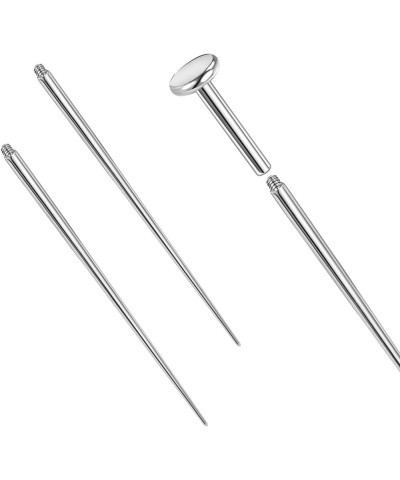 14g/16g/18g ASTM F136 Titanium Piercing Taper Insertion Pin for Internal Thread Tragus/Helix/Lip/Nose/Helix/Piercing Jewelry ...