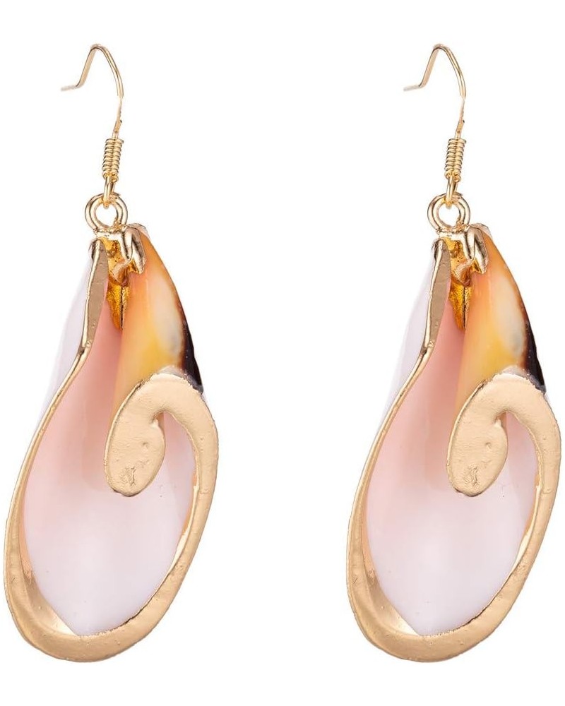 Beach Jewelry Casual Seashell Conch Drop Dangle Earrings for Women and Girls (er006199) Color E $8.00 Earrings