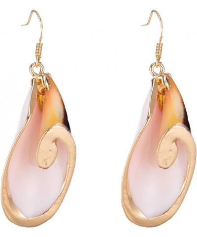 Beach Jewelry Casual Seashell Conch Drop Dangle Earrings for Women and Girls (er006199) Color E $8.00 Earrings