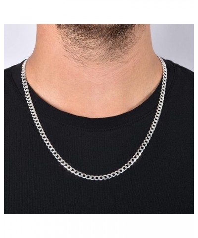 Authentic Solid Sterling Silver Cuban Curb Link .925 ITProLux Necklace Chains 1MM - 7.5MM, 16" - 30", Curb Link Chain Necklac...