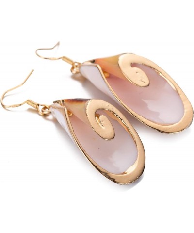 Beach Jewelry Casual Seashell Conch Drop Dangle Earrings for Women and Girls (er006199) Color E $8.00 Earrings