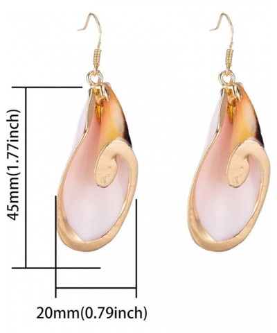 Beach Jewelry Casual Seashell Conch Drop Dangle Earrings for Women and Girls (er006199) Color E $8.00 Earrings