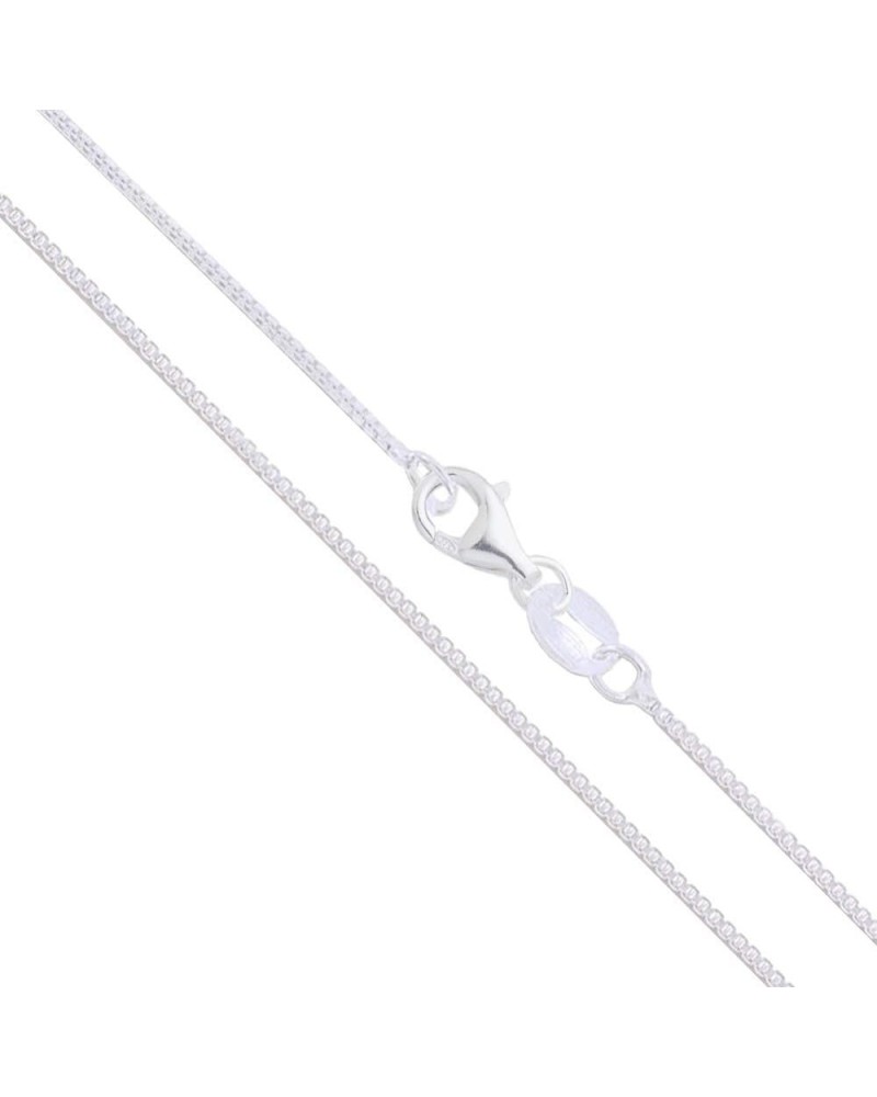 CHOOSE YOUR CLASP Sterling Silver 1mm Box Chain Necklace 36.0 Inches Pear Clasp $10.97 Necklaces