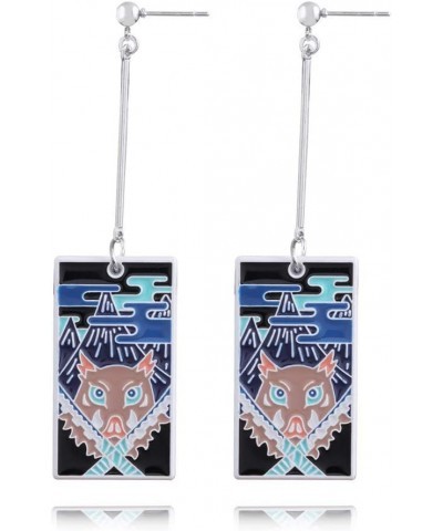 Anime Kamado Tanjiro Hanafuda Earrings - Kimetsu No Yaiba Hanafuda Earrings - Cosplay Accessories For Womens Girls Hashibira ...