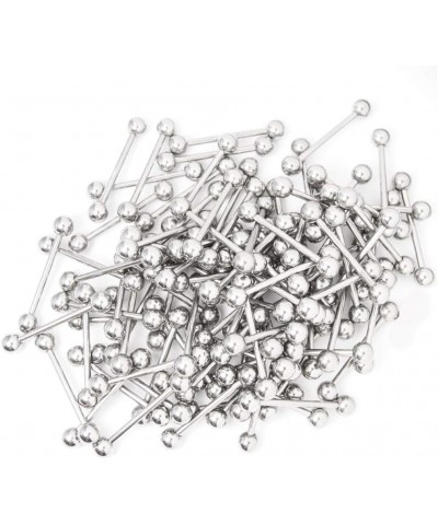 Straight Piercing Barbells Pack [100 Pieces], Multiple Usage, Perfect For Nipple/Tongue Piercings, 14 Gauge - ¾(19mm), 316L S...