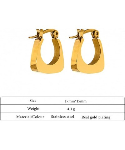 Minimalist Hammered Square Earrings Women Brass Geometric Earrings Statement Dangle Earrings Square Gold $9.05 Earrings