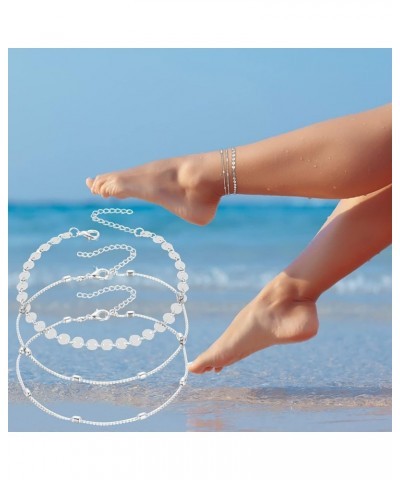 Cross Bracelet for Women Women's Anklets Filled With Personalized Anklets Beach Feet Jewelry Gift 3 Layer Anklet Simplicity A...