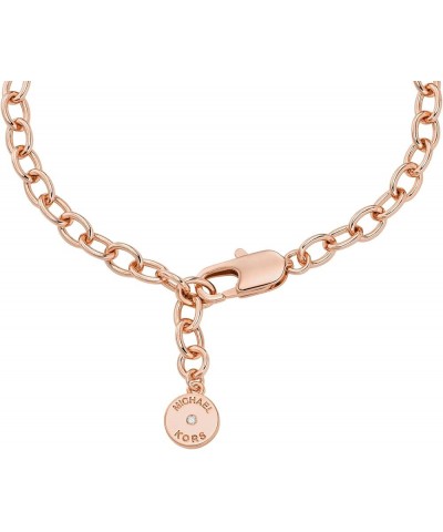 Rose Gold-Tone Bracelet for Women Bracelets Jewelry for Women Logo Lock Chain $29.06 Bracelets