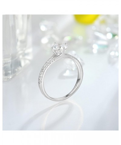 1CT Engagement Ring 925 Sterling Silver Anniversary Wedding Ring for Women Size 5-10 $29.14 Rings