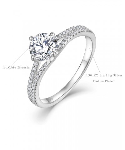 1CT Engagement Ring 925 Sterling Silver Anniversary Wedding Ring for Women Size 5-10 $29.14 Rings